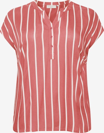 Camicia da donna 'Sida' di KAFFE CURVE in rosso: frontale