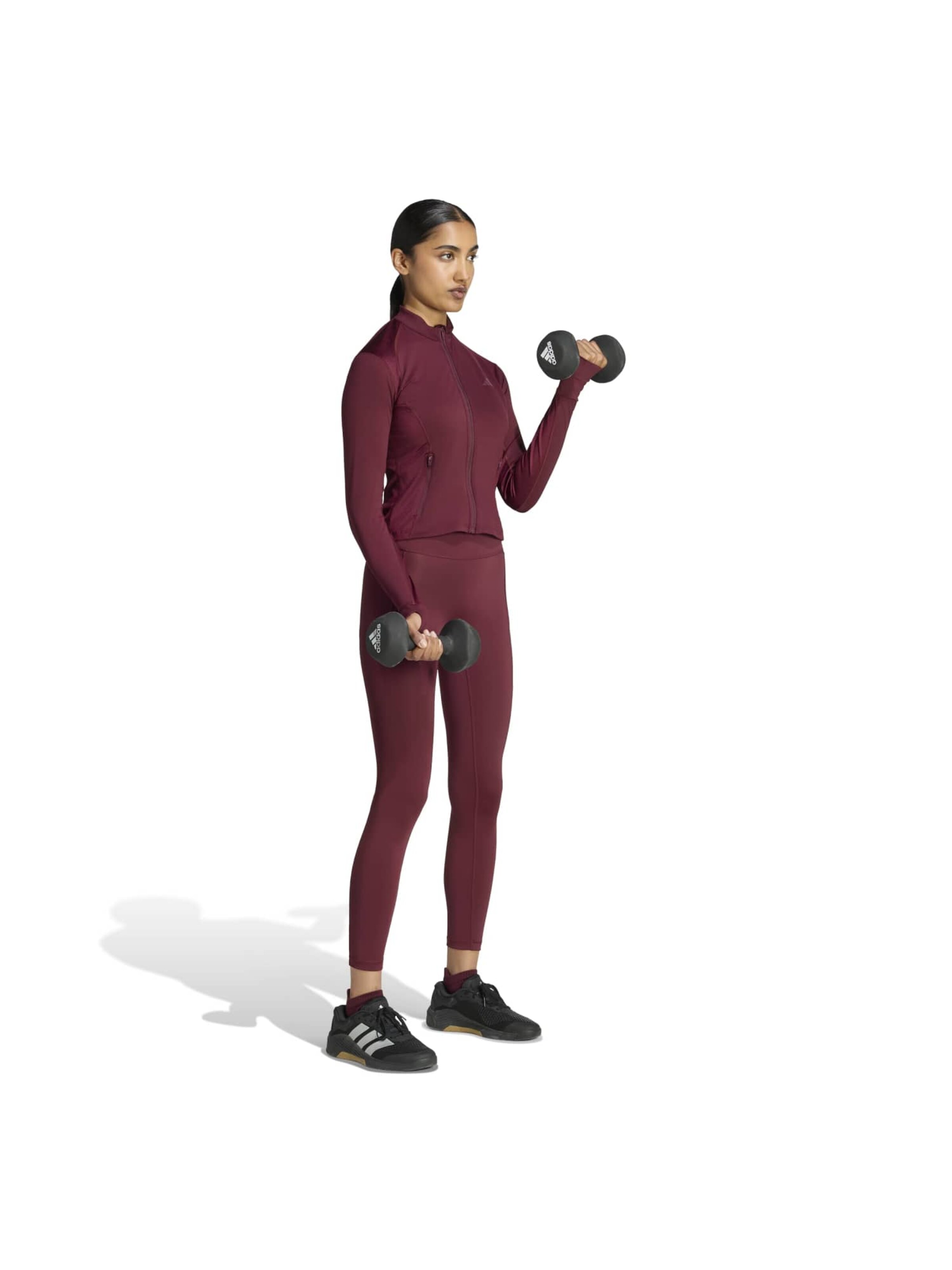 ADIDAS PERFORMANCE Training Jacket 'PWR ESS' in Brown