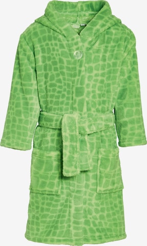 PLAYSHOES Банный халат в Зеленый: спереди