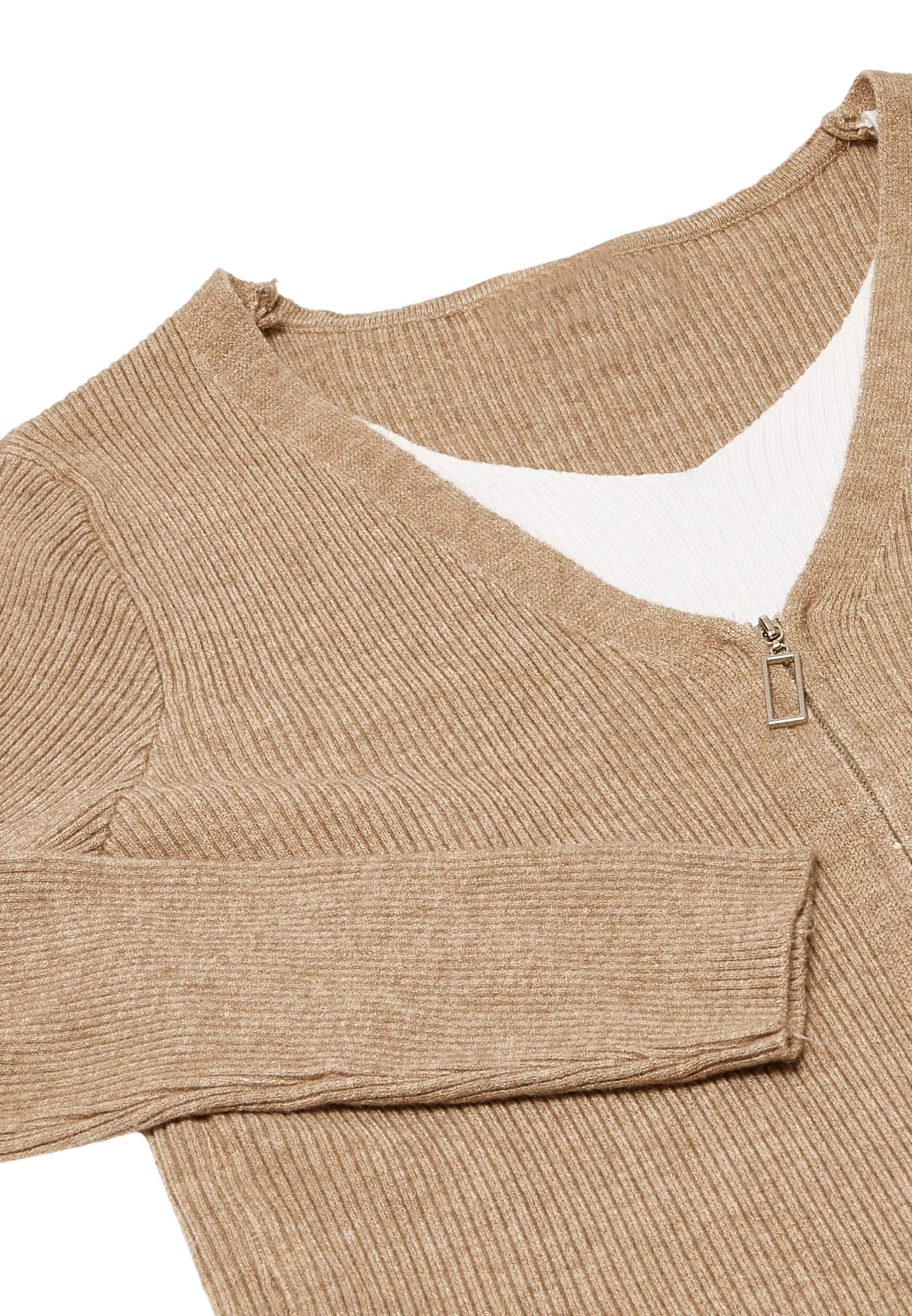 LEOMIA - Casaco de malha em bege