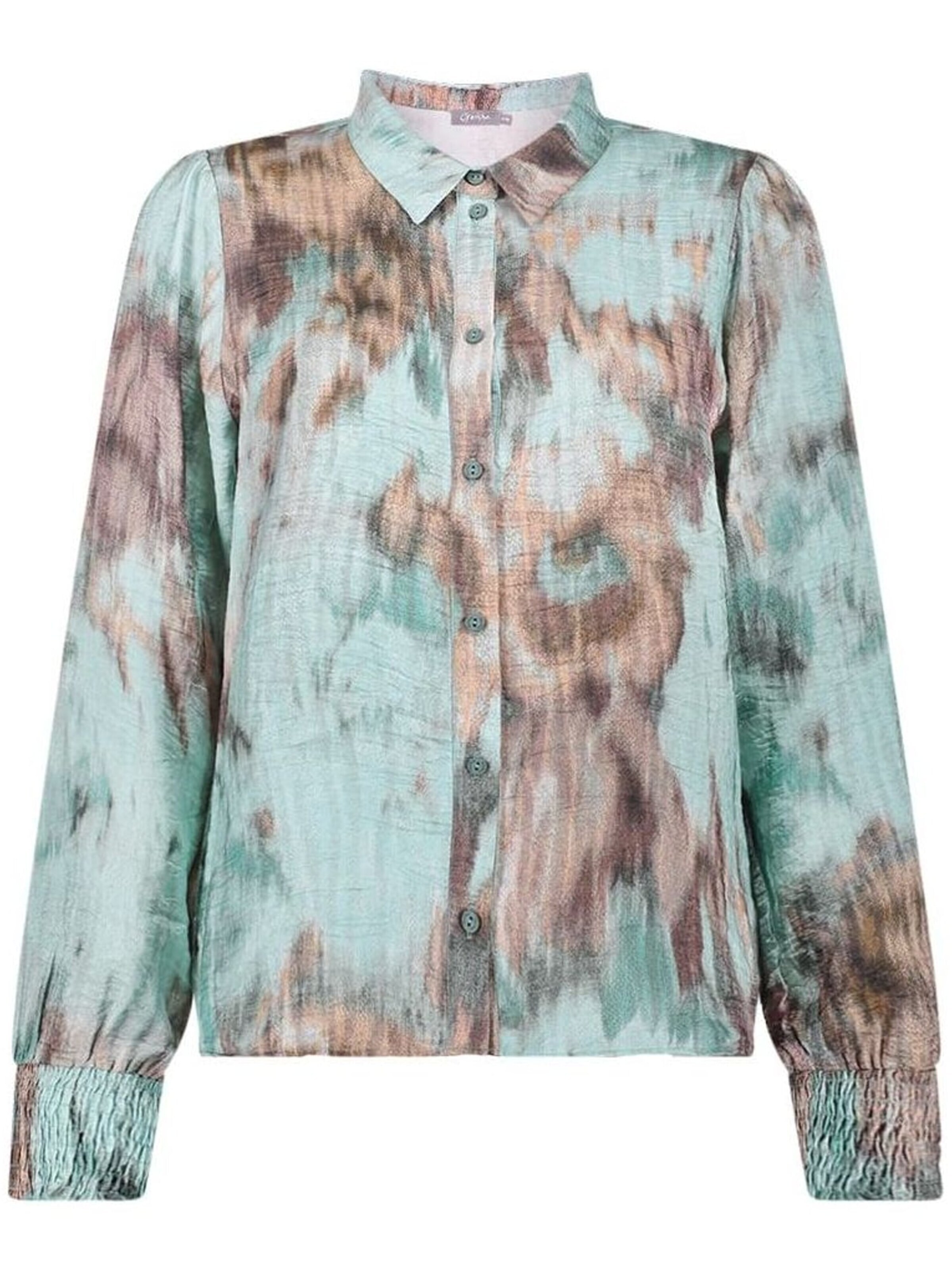 Geisha Blouse in Bruin: voorkant