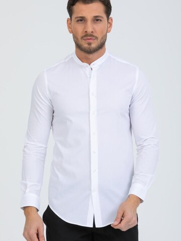 Slim fit Camicia business di 7Camicie in bianco: frontale