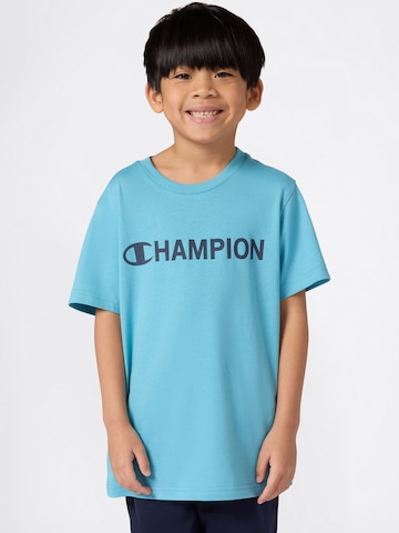 Champion Authentic Athletic Apparel Tričko – modrá: přední strana