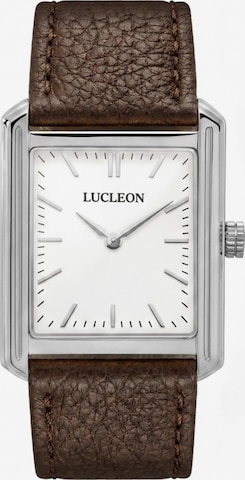 Lucleon Analog Watch 'Legacy' in Silver: front