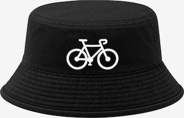 Neverless Hut 'Fahrrad' in Schwarz: Vorderseite