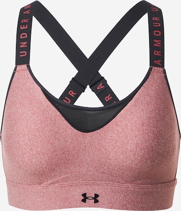 UNDER ARMOUR Sports Bra 'Infinity' in Pink: front