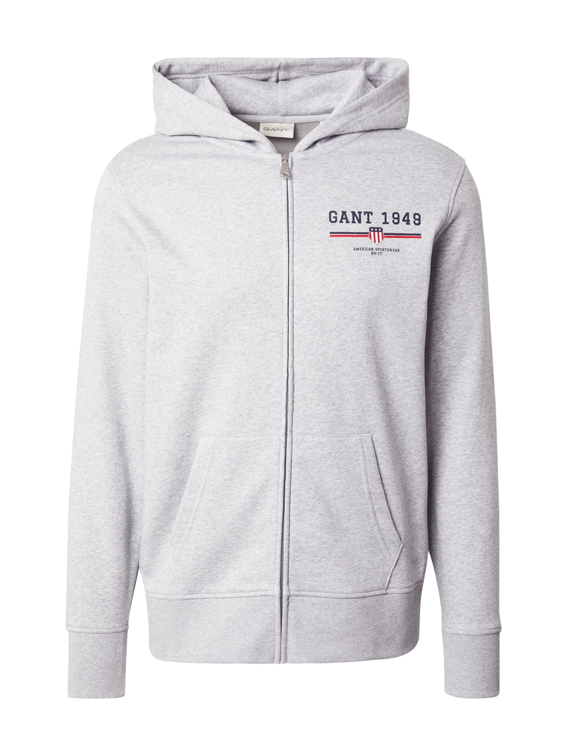 GANT - Casaco em moletão em cinzento: frente