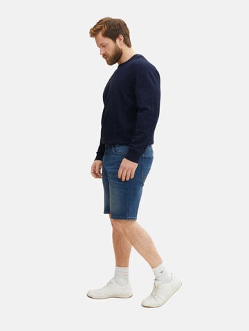 TOM TAILOR Men + Slimfit Shorts in Blau