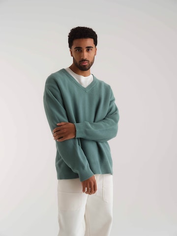 ABOUT YOU x Kevin Trapp Sweater 'Dario' in Green: front
