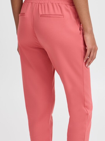 Effilé Pantalon à pince 'Kate' ICHI en rose
