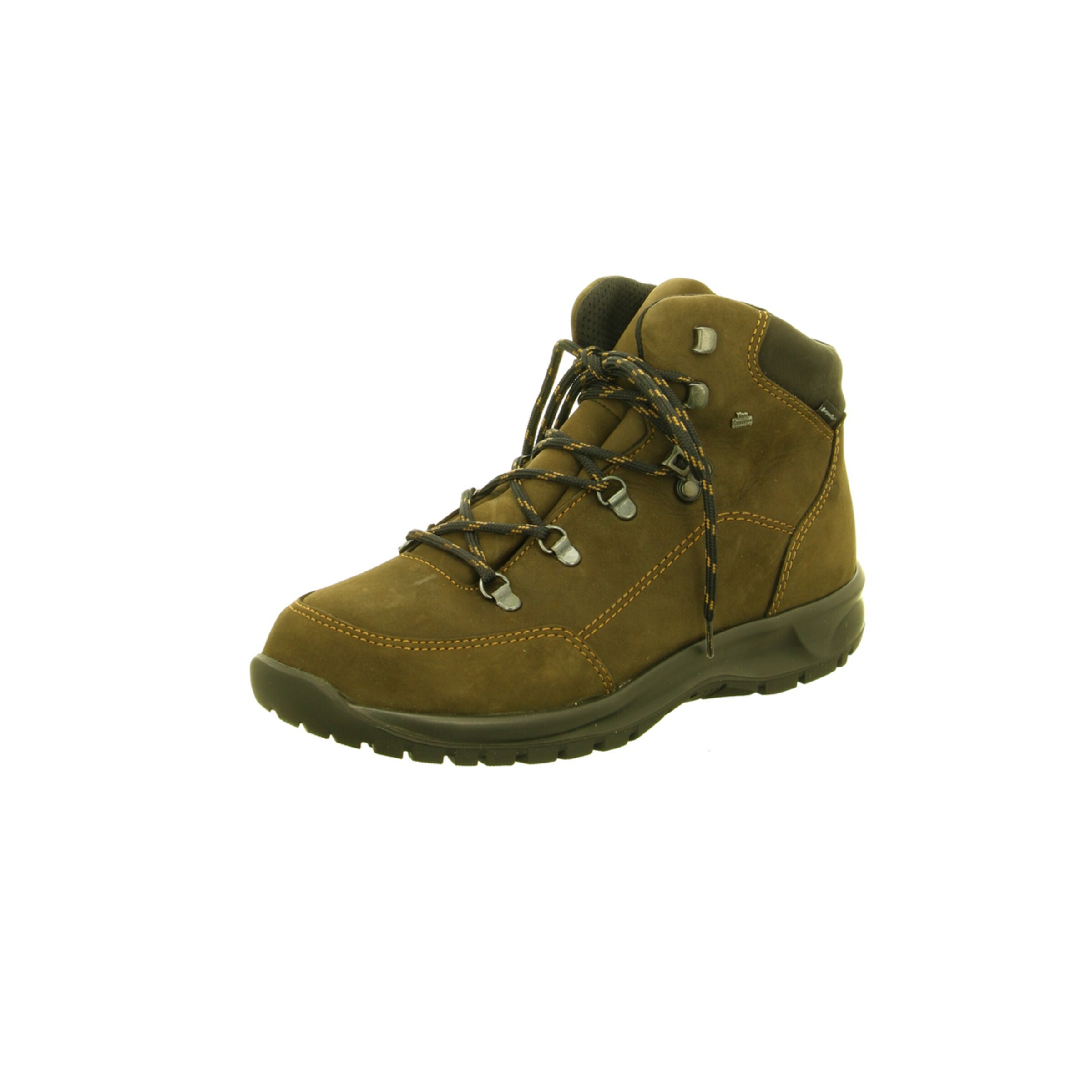 Finn Comfort Lace-Up Boots in Green: front