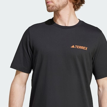 ADIDAS TERREX Performance shirt 'Mountain' in Black