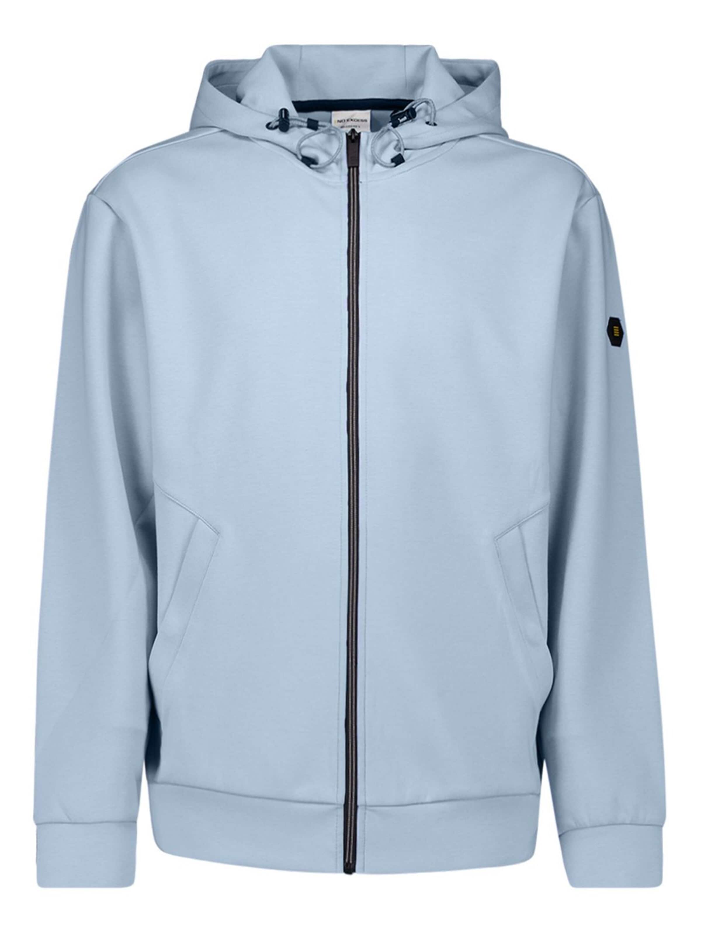 Vestes en maille No Excess en bleu : devant