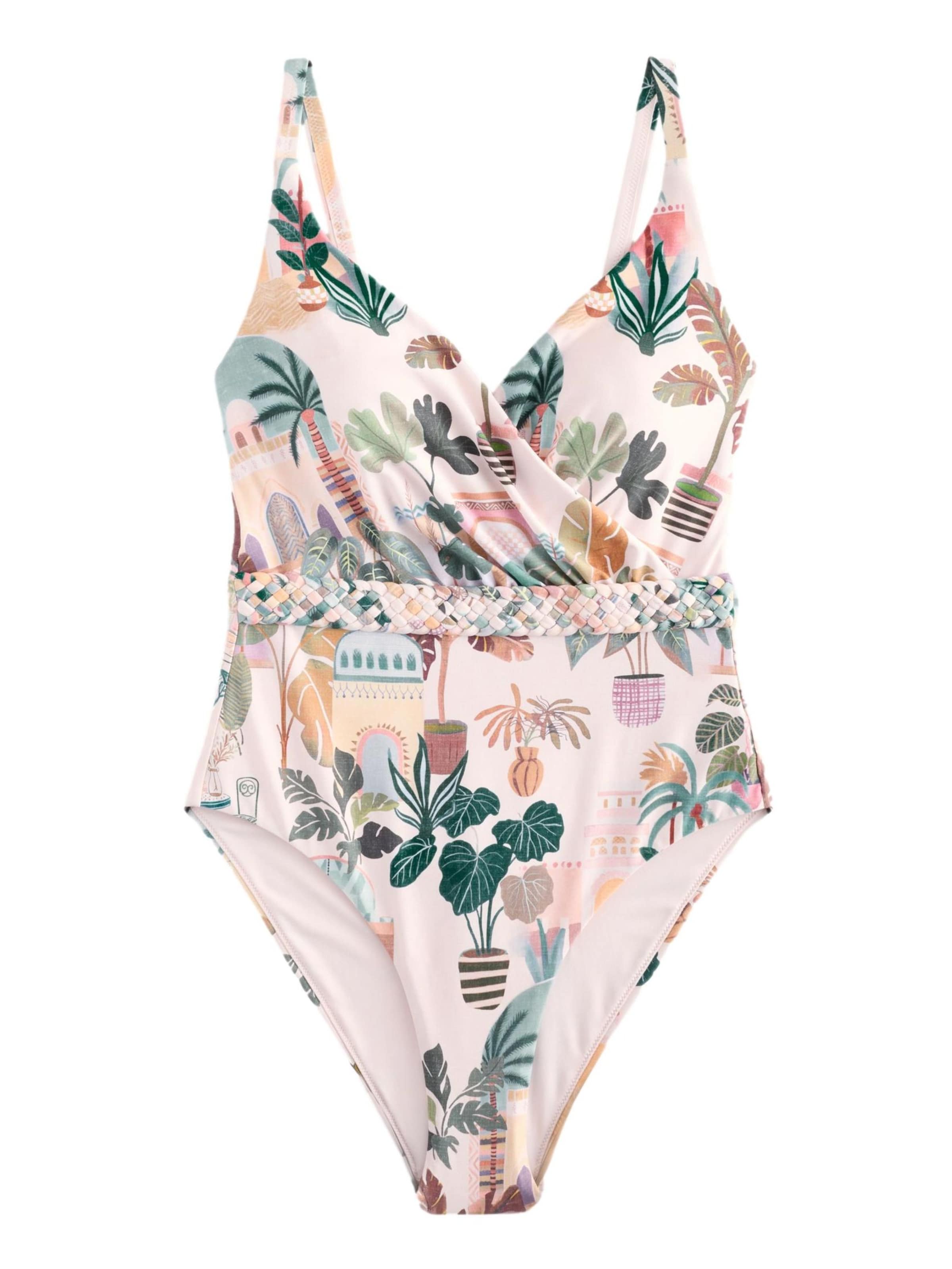 rožinė Next Trikampė Maudymosi kostiumėlis: priekis