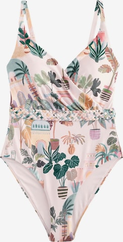 rožinė Next Trikampė Maudymosi kostiumėlis: priekis