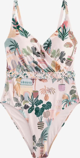 Next Jednodijelni kupaći kostim u zelena / narančasta / koraljna / pastelno roza, Pregled proizvoda