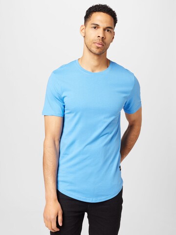 Only & Sons Regular Fit T-Shirt 'Matt' in Blau: Vorderseite