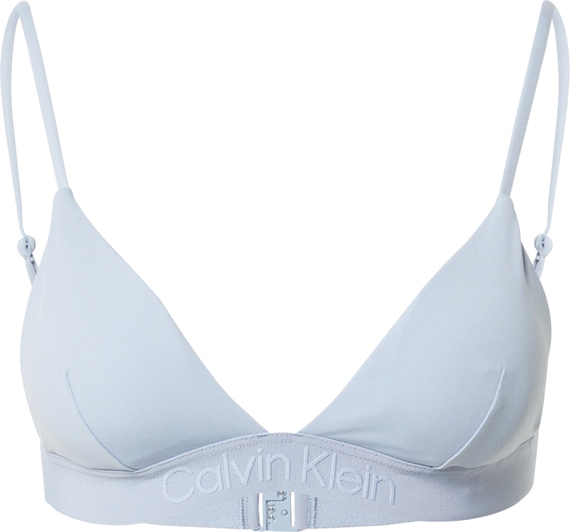 Calvin Klein Swimwear Triangel Bikinitop in Hellblau