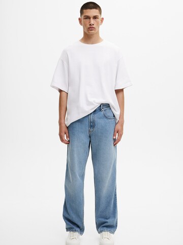 Pull&Bear Loosefit Jeans in Blau: predná strana