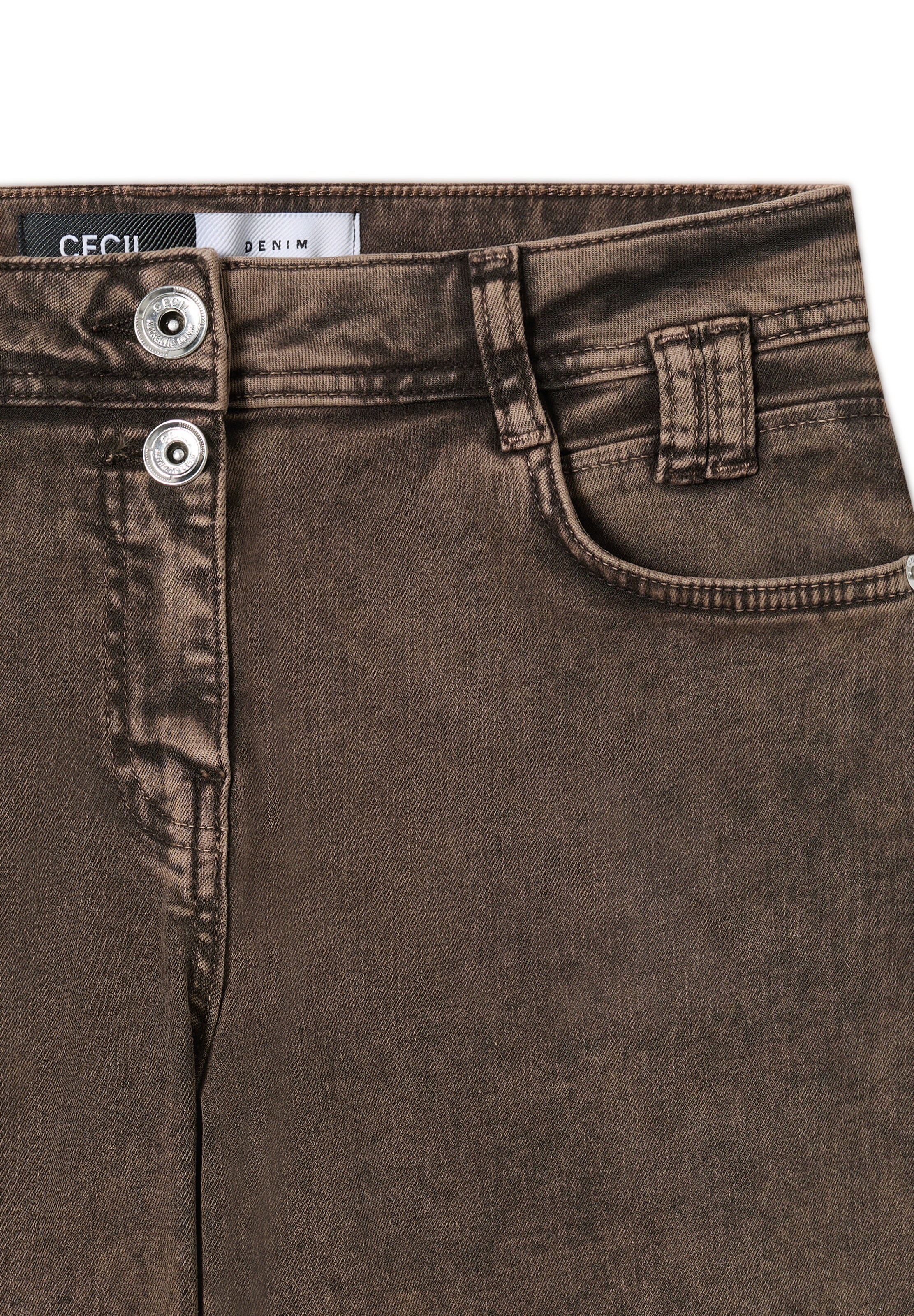 CECIL Regular Jeans in Braun