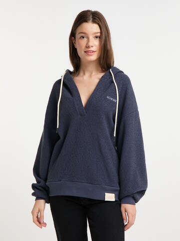 SOMWR Sweatshirt 'ENCOMPASS' (GOTS) in Blau: predná strana