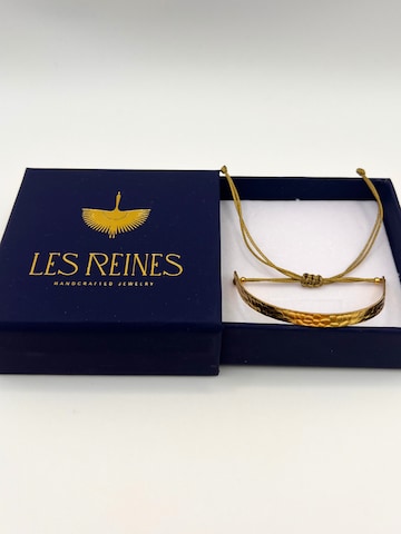 Les Reines Armband 'Golden Clay Elegance'‌‌‌‌‌‌‌‌‌‌ in Gold
