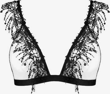 WHITE RVBBIT - Push-up Sujetador ' Mad Cat No. 9 ' en negro: frente