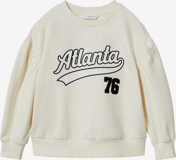 Sweat-shirt 'Atlanta' MANGO KIDS en blanc : devant