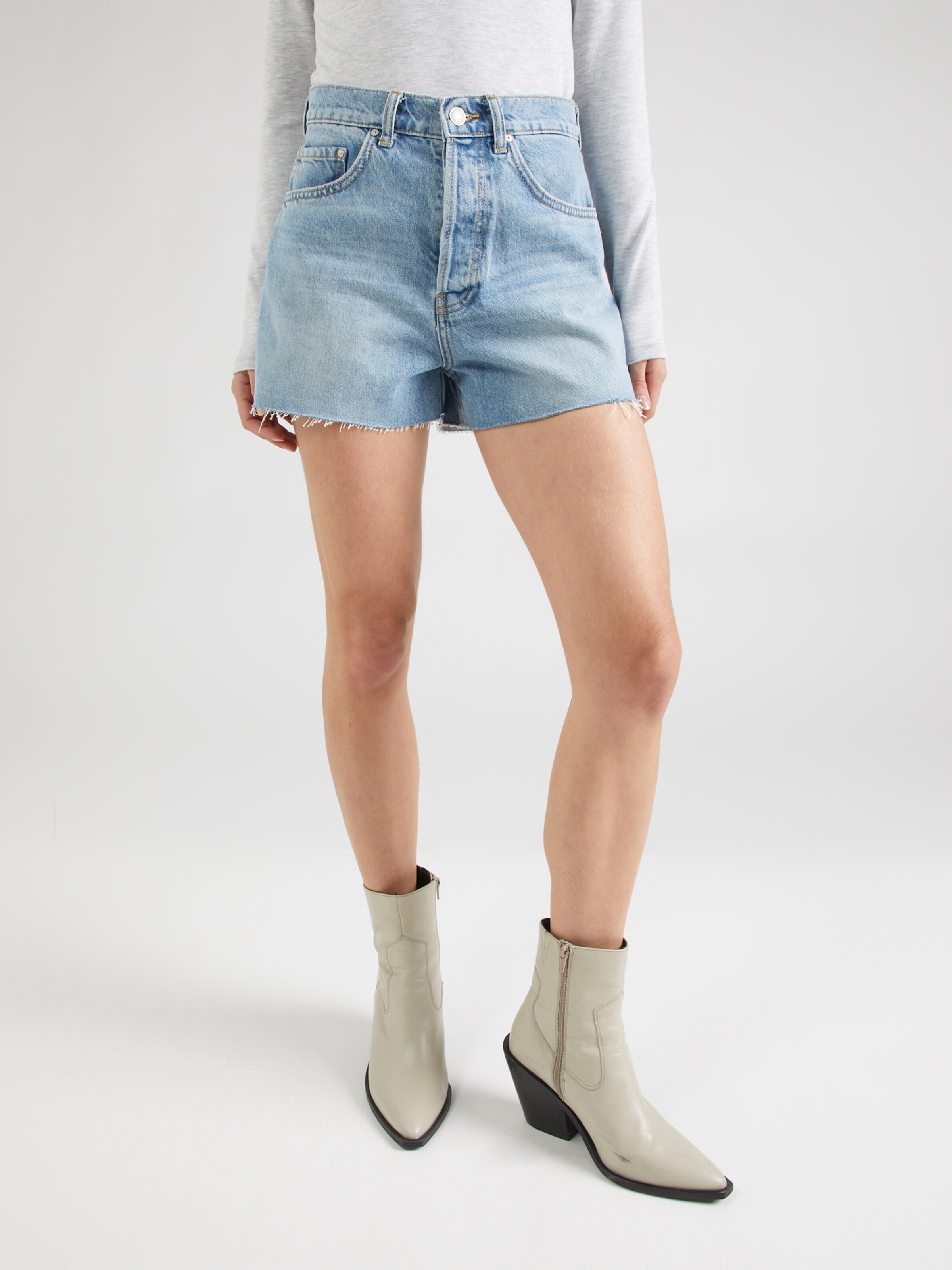 Replay Jeansshorts met labelpatch in blauw online kopen | P&C Replay Jeansshorts met labelpatch in blauw online kopen | P&C