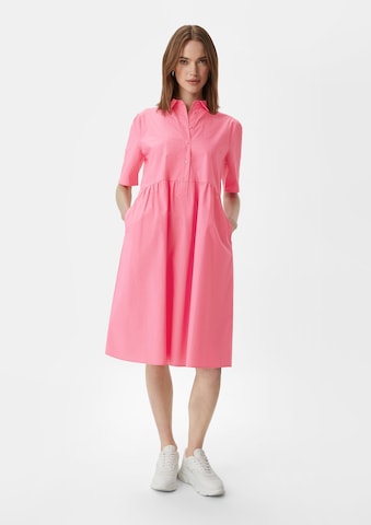 Robe-chemise comma casual identity en rose : devant