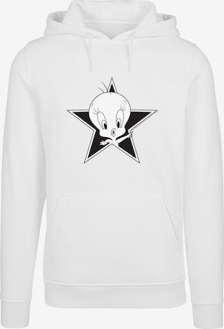 Sweat-shirt 'Looney Tunes Tweetie' F4NT4STIC en blanc : devant