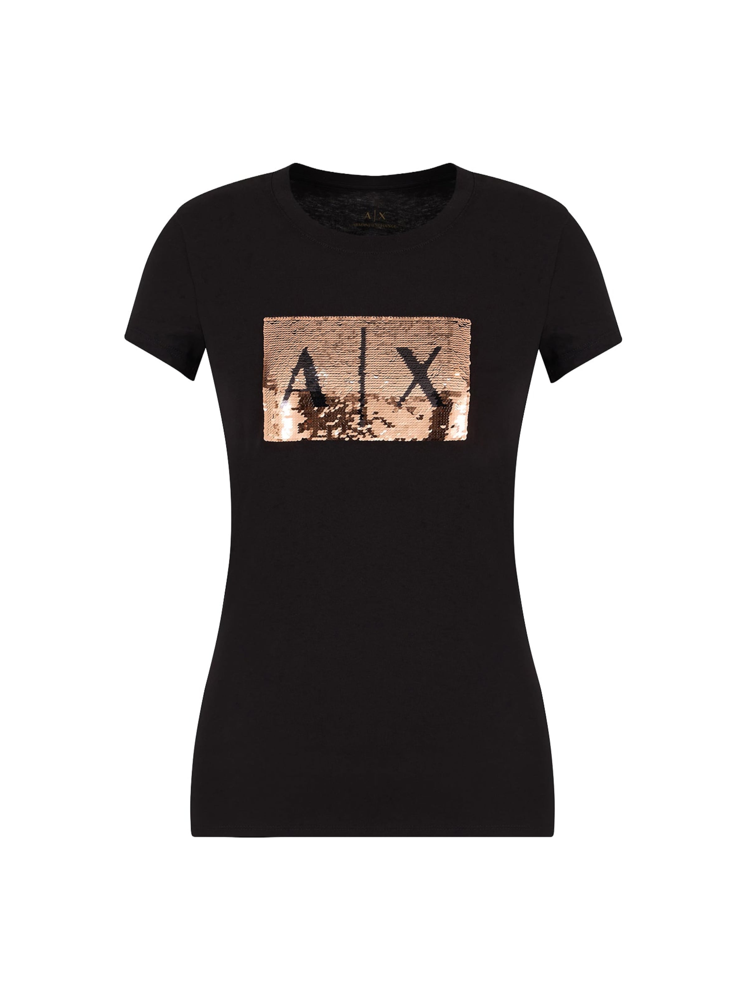 Maglietta 'T-shirt AX ARMANI EXCHANGE da Donna - bianco 8NYTDLYJ73Z6110' in XS ARMANI EXCHANGE di colore nero, Visualizzazione prodotti