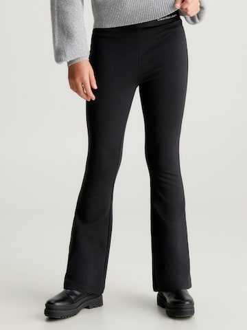 Flared Pantaloni di Calvin Klein Jeans in nero: frontale