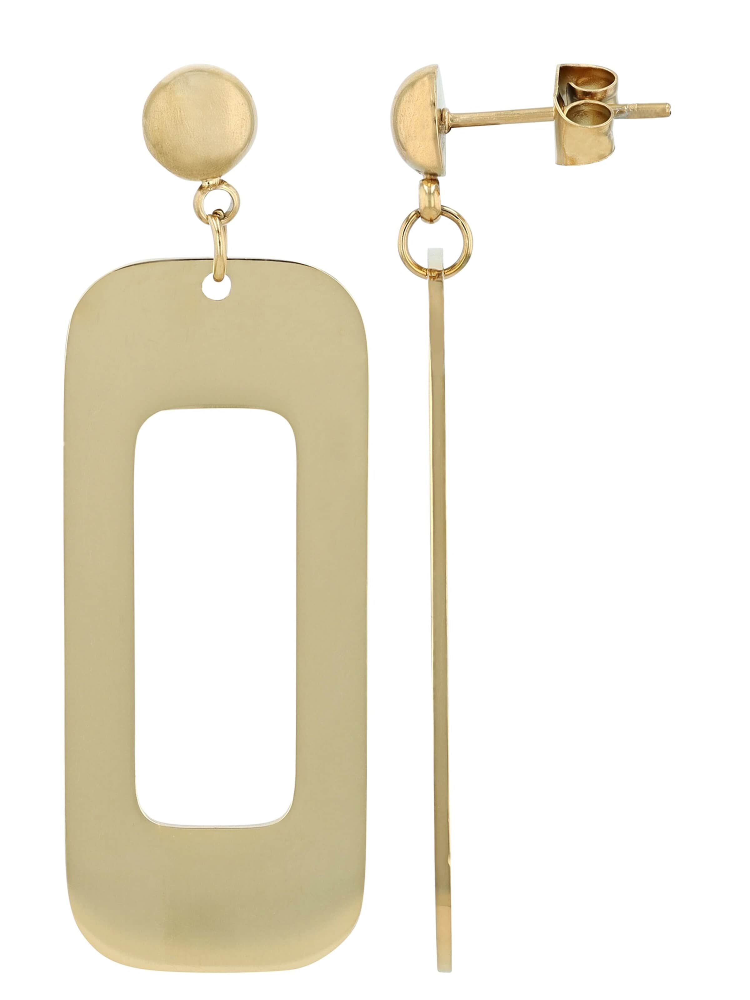 Akzent Earrings 'wasserfest' in Gold