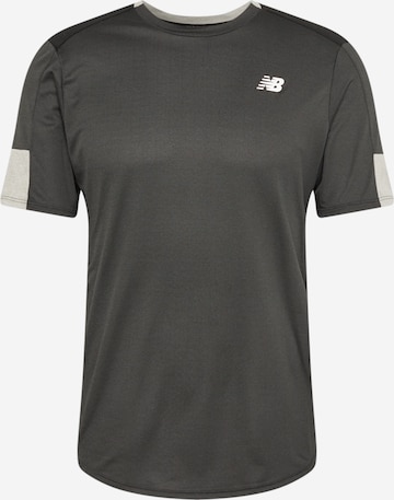 new balance - Camiseta funcional 'FAST FLIGHT' en negro: frente