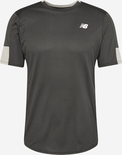 new balance Sportshirt 'FAST FLIGHT' in grau / schwarz / weiß, Produktansicht