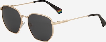 Polaroid - Gafas de sol en oro: frente