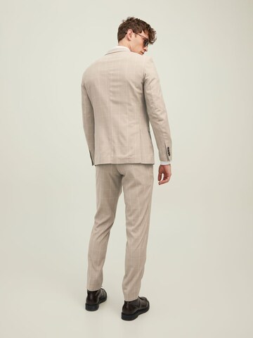 Coupe slim Pantalon à plis JACK & JONES en beige