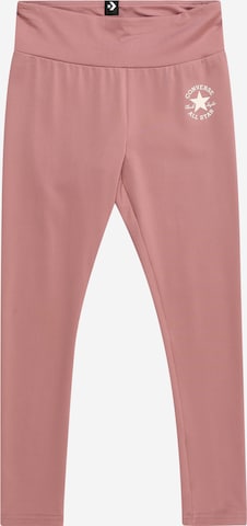 Skinny Leggings di CONVERSE in rosa: frontale