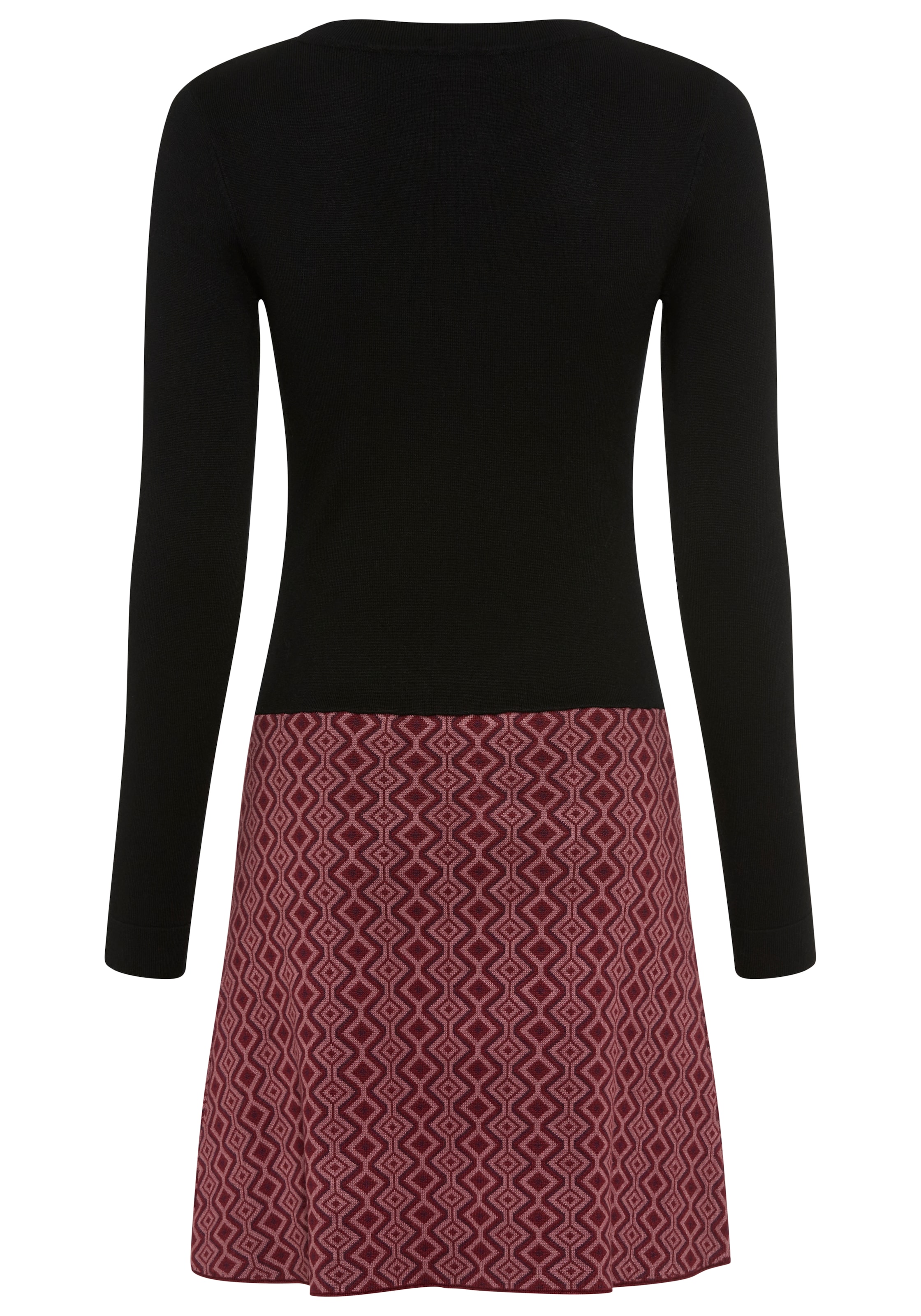 MELROSE Strickkleid in Schwarz