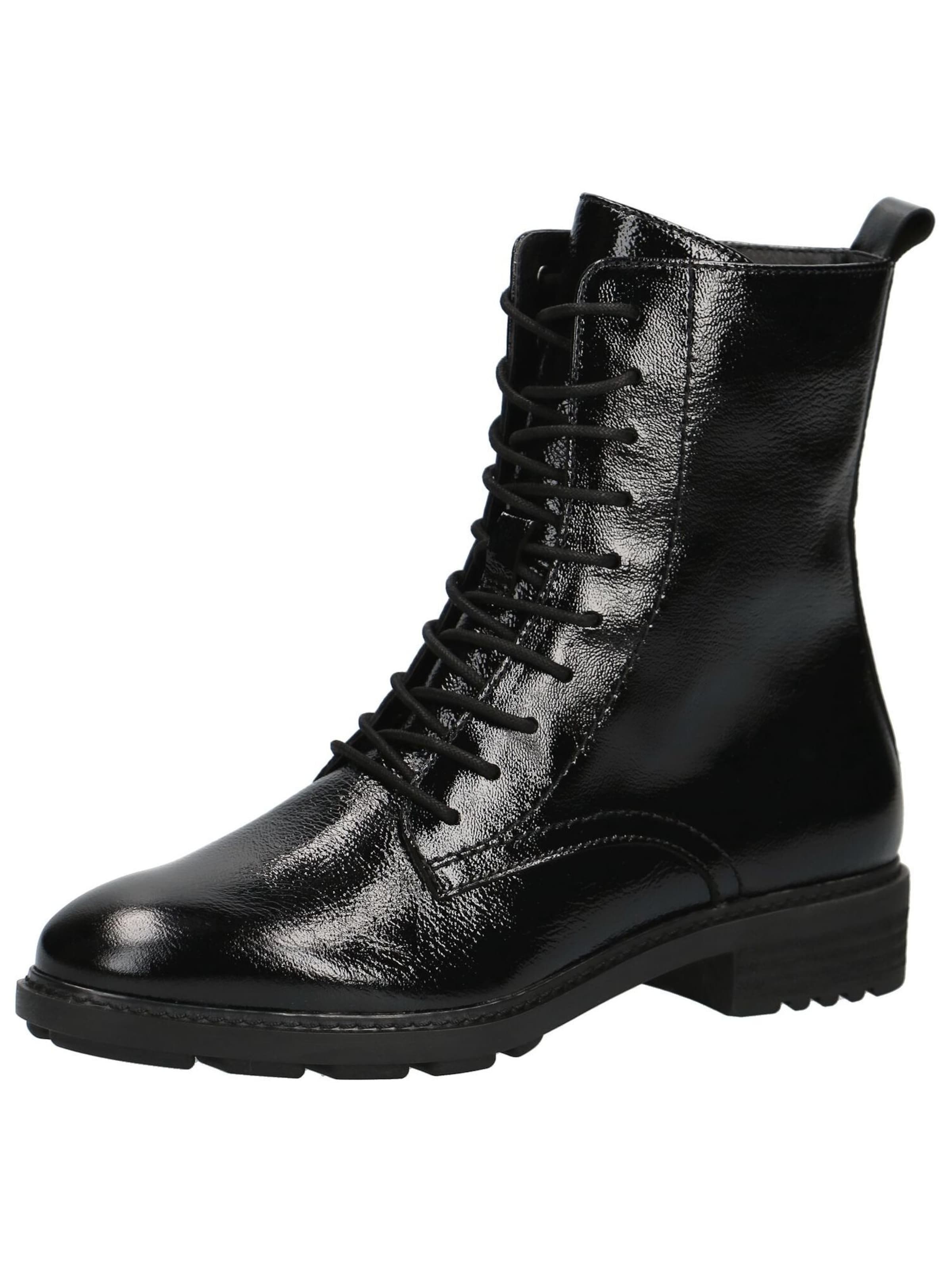 Bottines à lacets CAPRICE en noir : devant