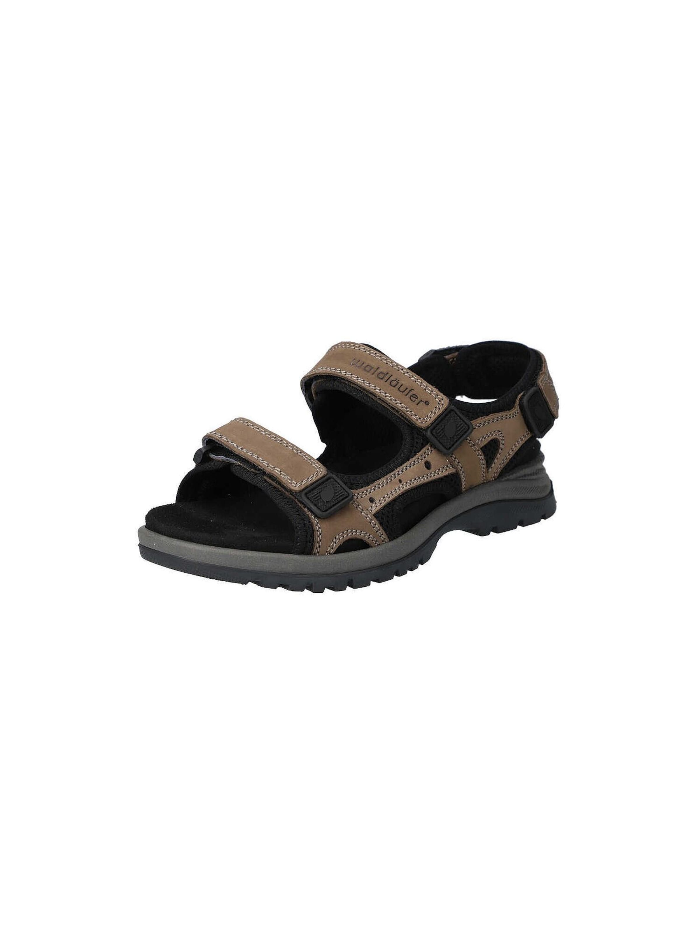 WALDLÄUFER Sandalen 'Taro' in Schwarz: Vorderseite