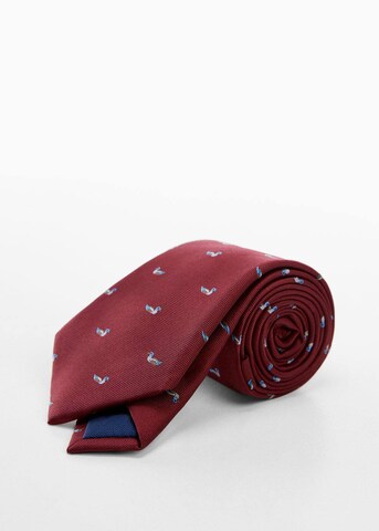 MANGO MAN Krawatte 'Duck75' in Rot