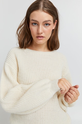 PULZ Jeans Sweater 'IRIS' in Beige