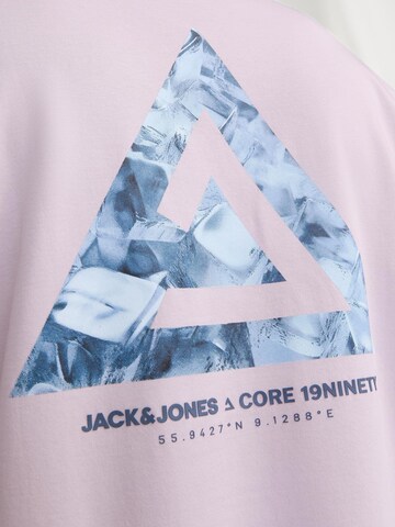 JACK & JONES Shirt 'Triangle Summer' in Purple