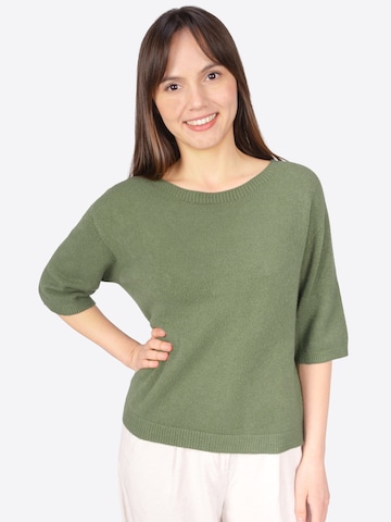 Seasons of April Trui 'MILENA' in Groen: voorkant