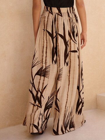 Next Wide Leg Hose in Beige