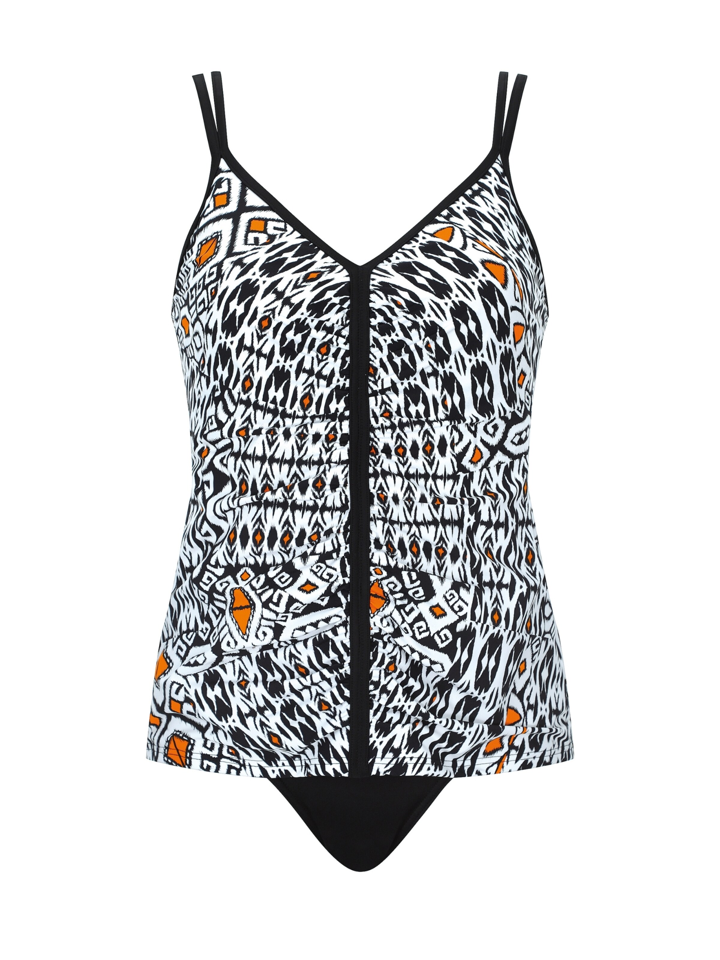 SUNFLAIR T-shirt Tankini in Zwart: voorkant