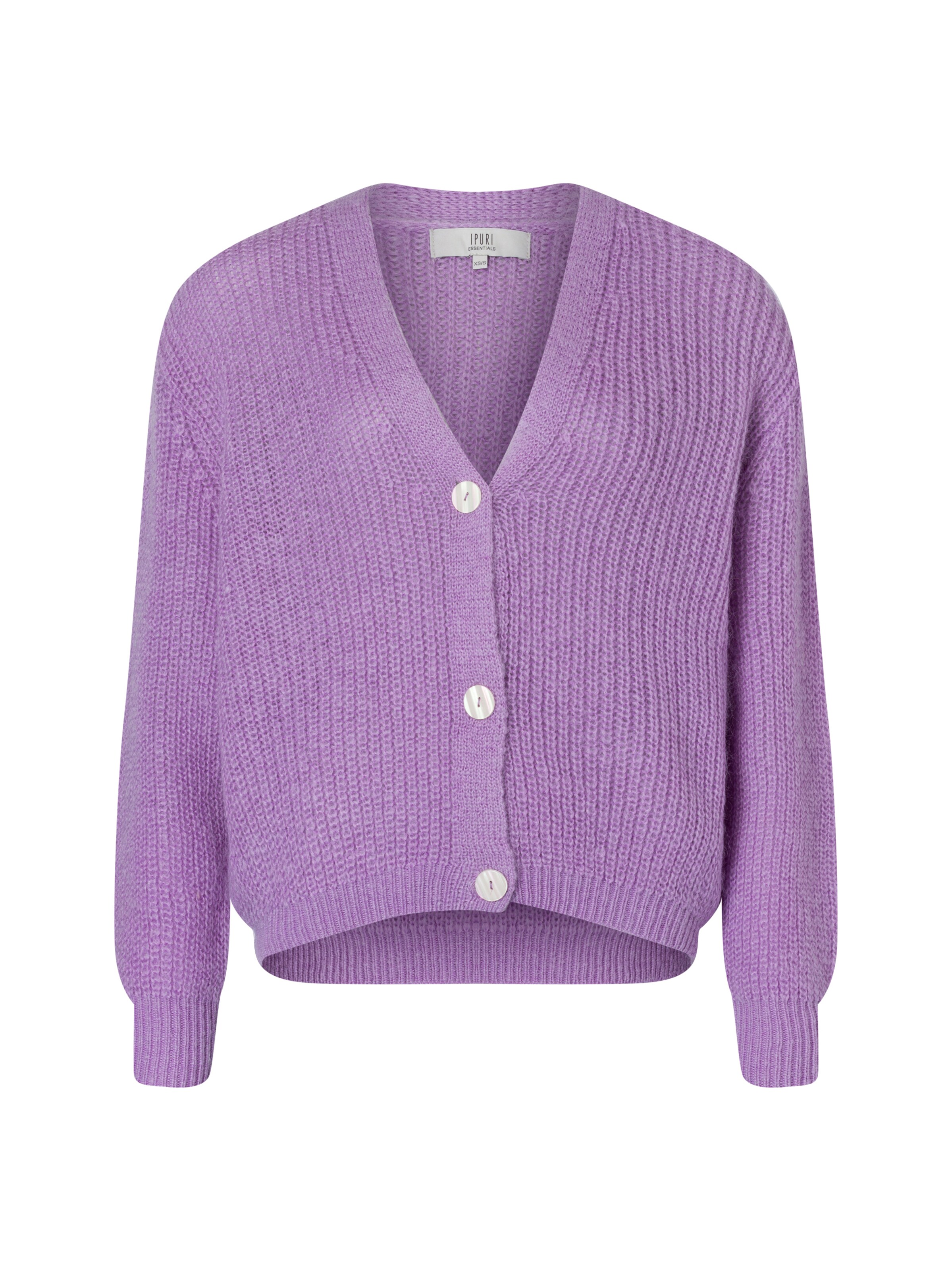 Ipuri Knit cardigan in Purple: front