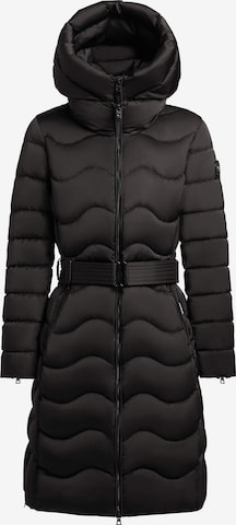 Manteau d’hiver 'Mira' khujo en noir : devant